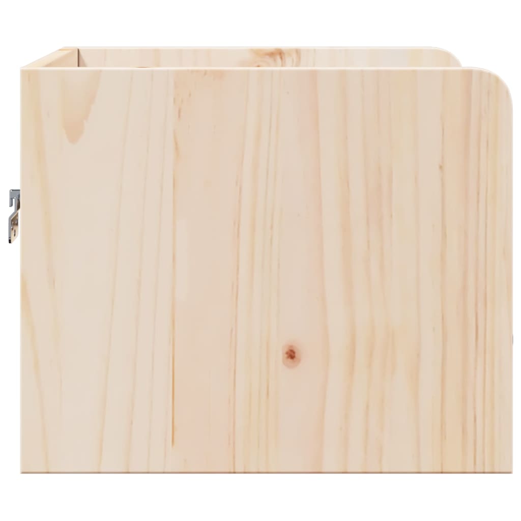 Table de chevet Marron 38 x 36 x 29,5 cm Bois massif en pin - XIOS