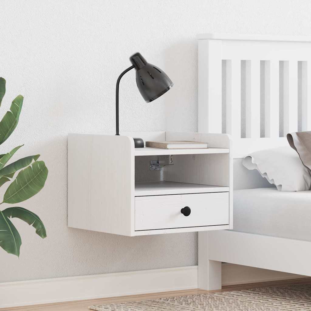 Table de chevet avec tiroir 2 pcs Blanc 38 x 36 x 29,5 cm - XIOS