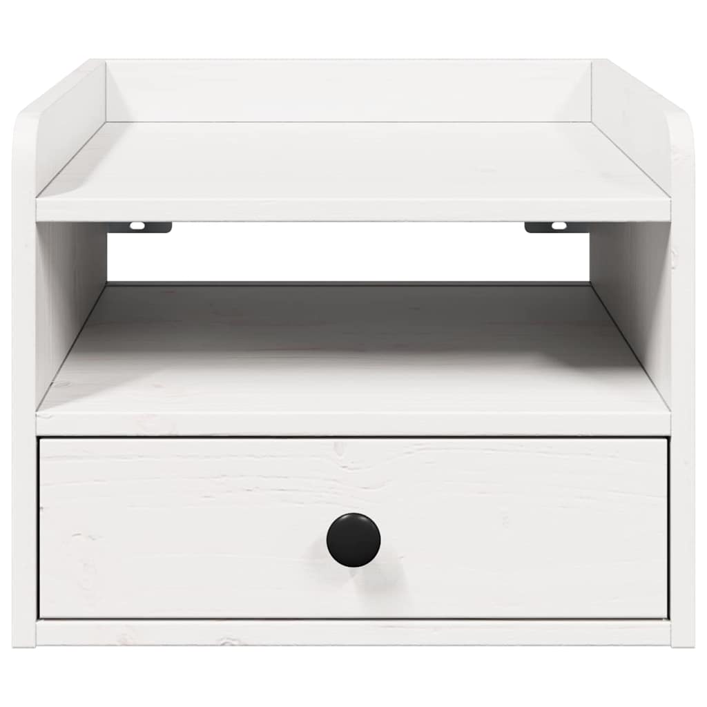 Table de chevet avec tiroir 2 pcs Blanc 38 x 36 x 29,5 cm - XIOS