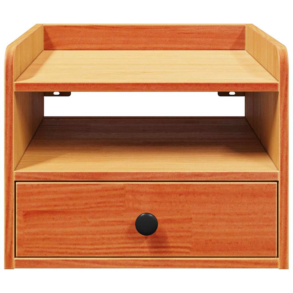 Table de chevet avec tiroir 2 pcs Brun cire 38 x 36 x 29,5 cm - XIOS