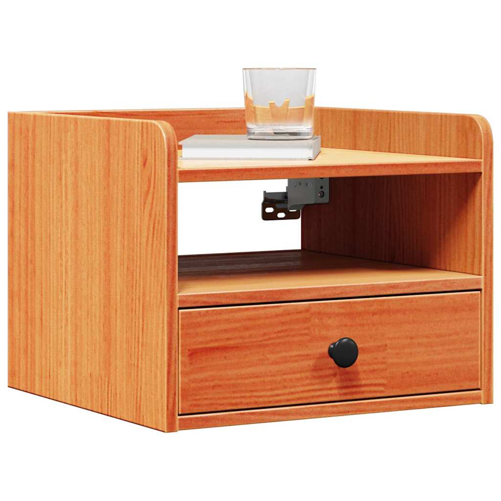Table de chevet avec tiroir 2 pcs Brun cire 38 x 36 x 29,5 cm - XIOS