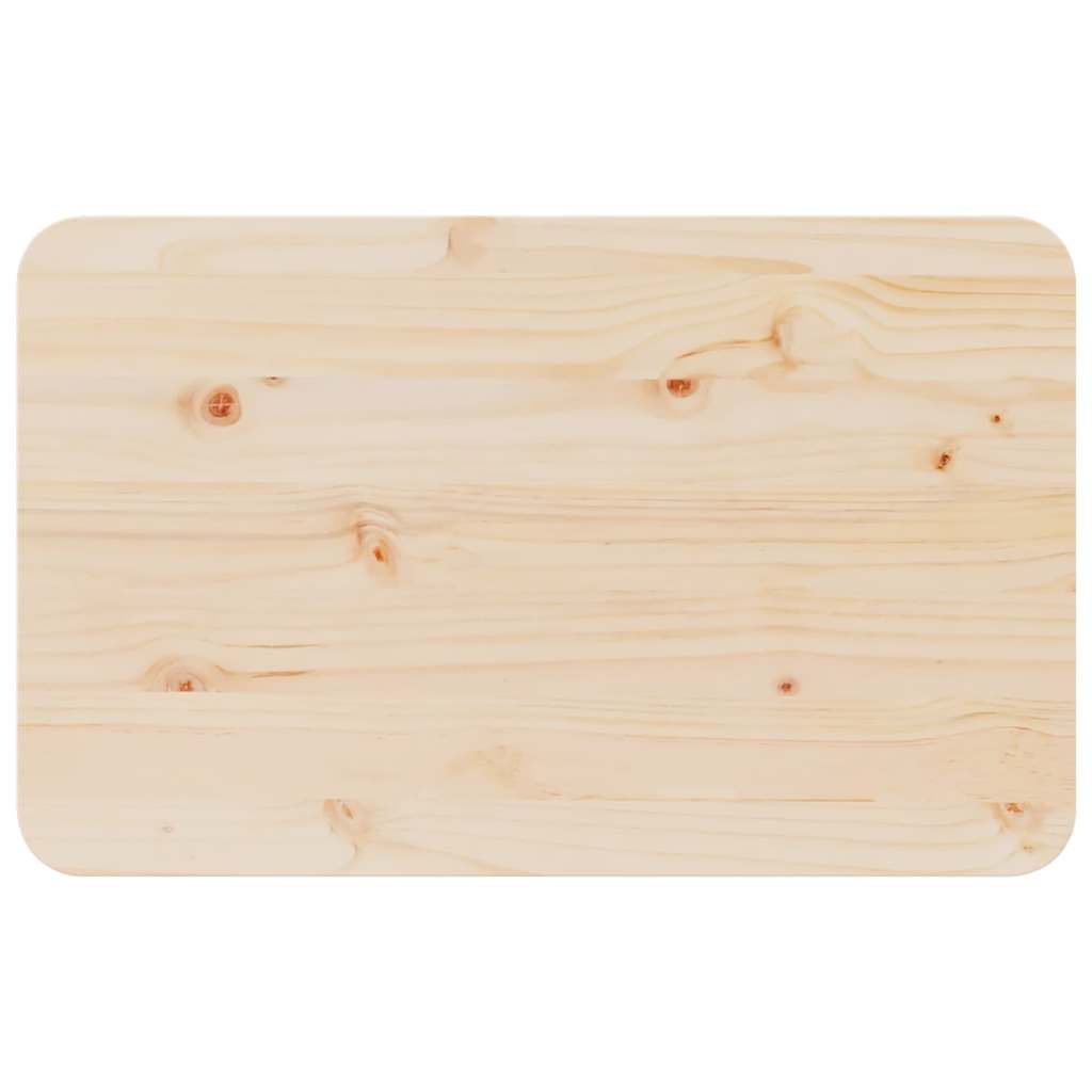 Table basse Naturel 80 x 50 x 31 cm Bois massif en pin - XIOS