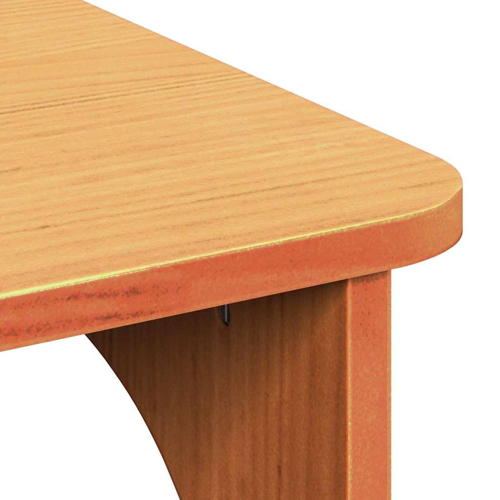 Table basse Brun cire 80 x 50 x 31 cm Bois massif en pin - XIOS