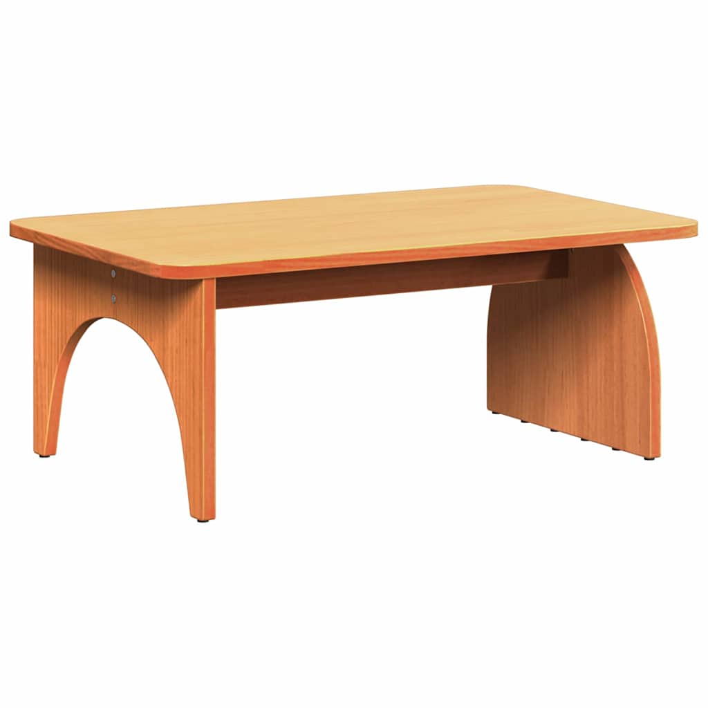 Table basse Marron cire 80 x 50 x 31 cm Bois massif en pin - XIOS