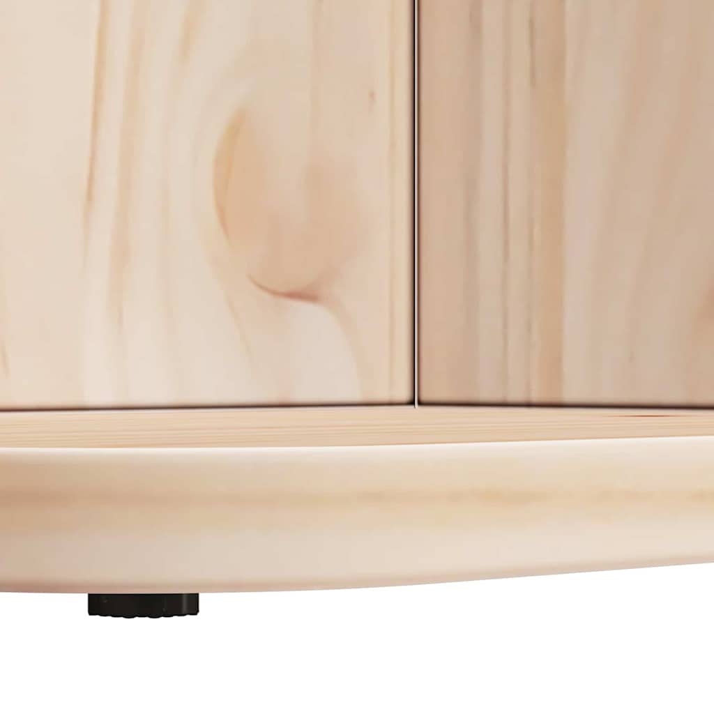 Table basse Naturel 80 x 39,5 x 33,5 cm Bois massif en pin - XIOS
