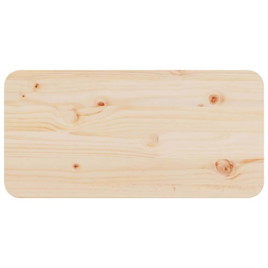 Table basse Naturel 80 x 39,5 x 33,5 cm Bois massif en pin - XIOS