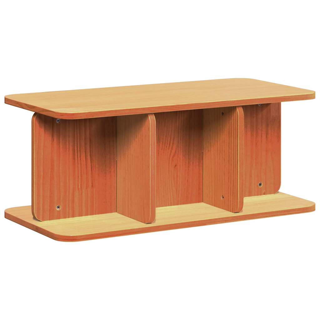 Table basse Brun cire 80 x 39,5 x 33,5 cm Bois massif en pin - XIOS