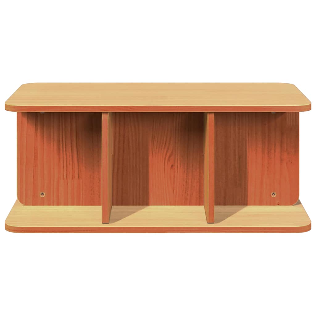 Table basse Brun cire 80 x 39,5 x 33,5 cm Bois massif en pin - XIOS