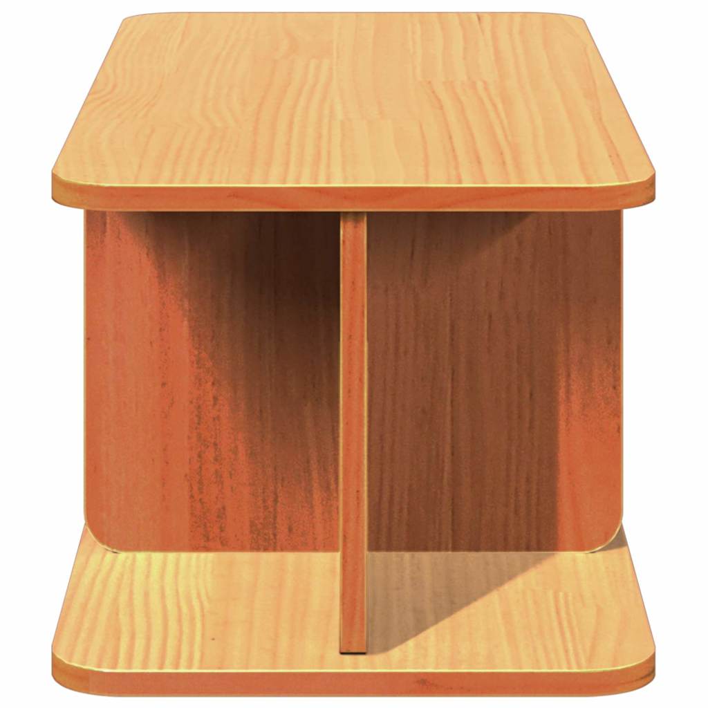 Table basse Marron cire 80 x 39,5 x 33,5 cm Bois massif en pin - XIOS