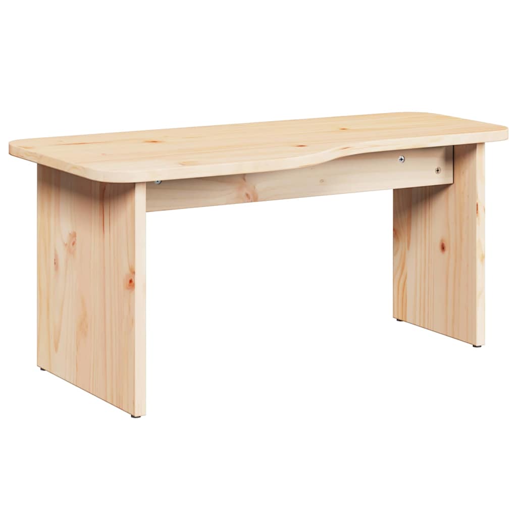 Table basse Naturel 100 x 69 x 35.5 cm Bois massif en pin - XIOS