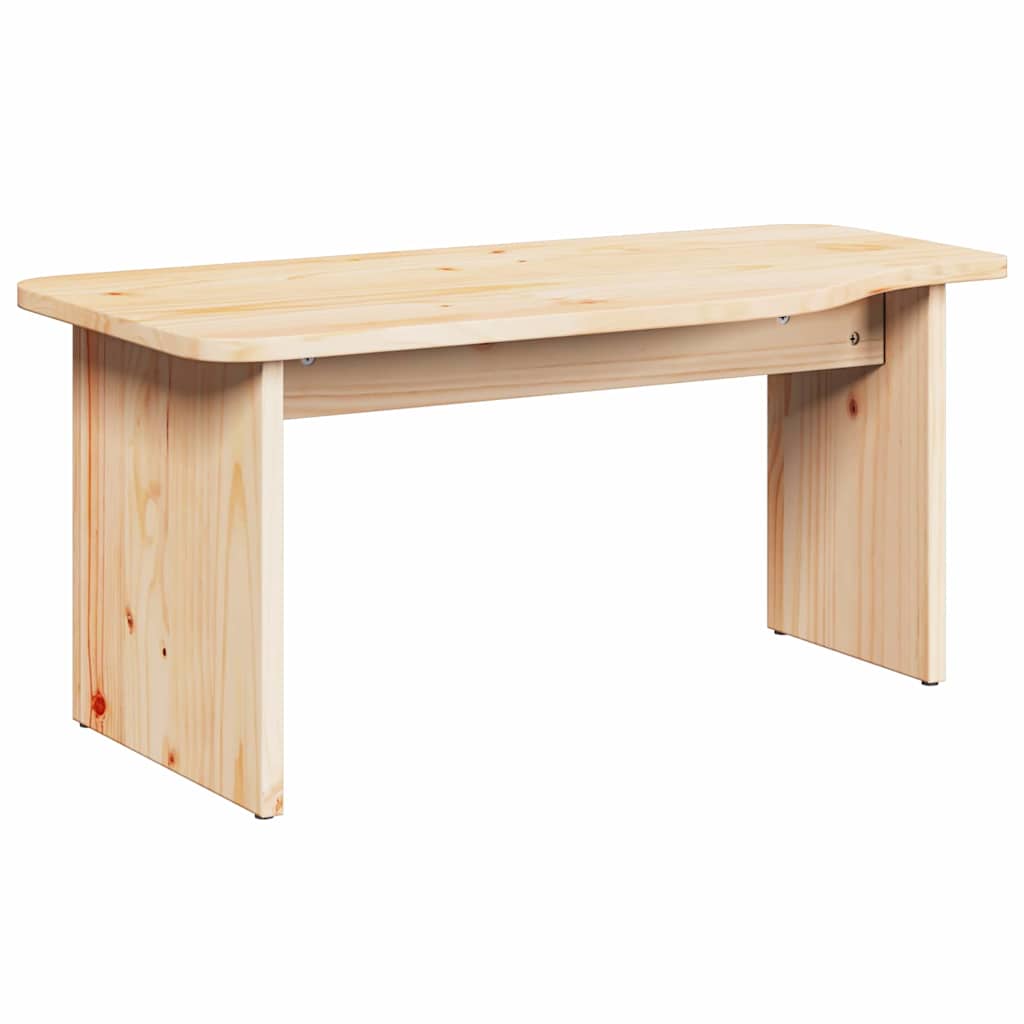 Table basse Naturel 100 x 69 x 35.5 cm Bois massif en pin - XIOS