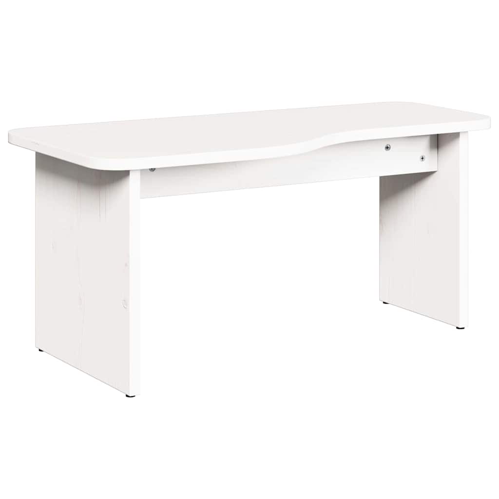 Table basse Blanc 100 x 69 x 35.5 cm Bois massif en pin - XIOS