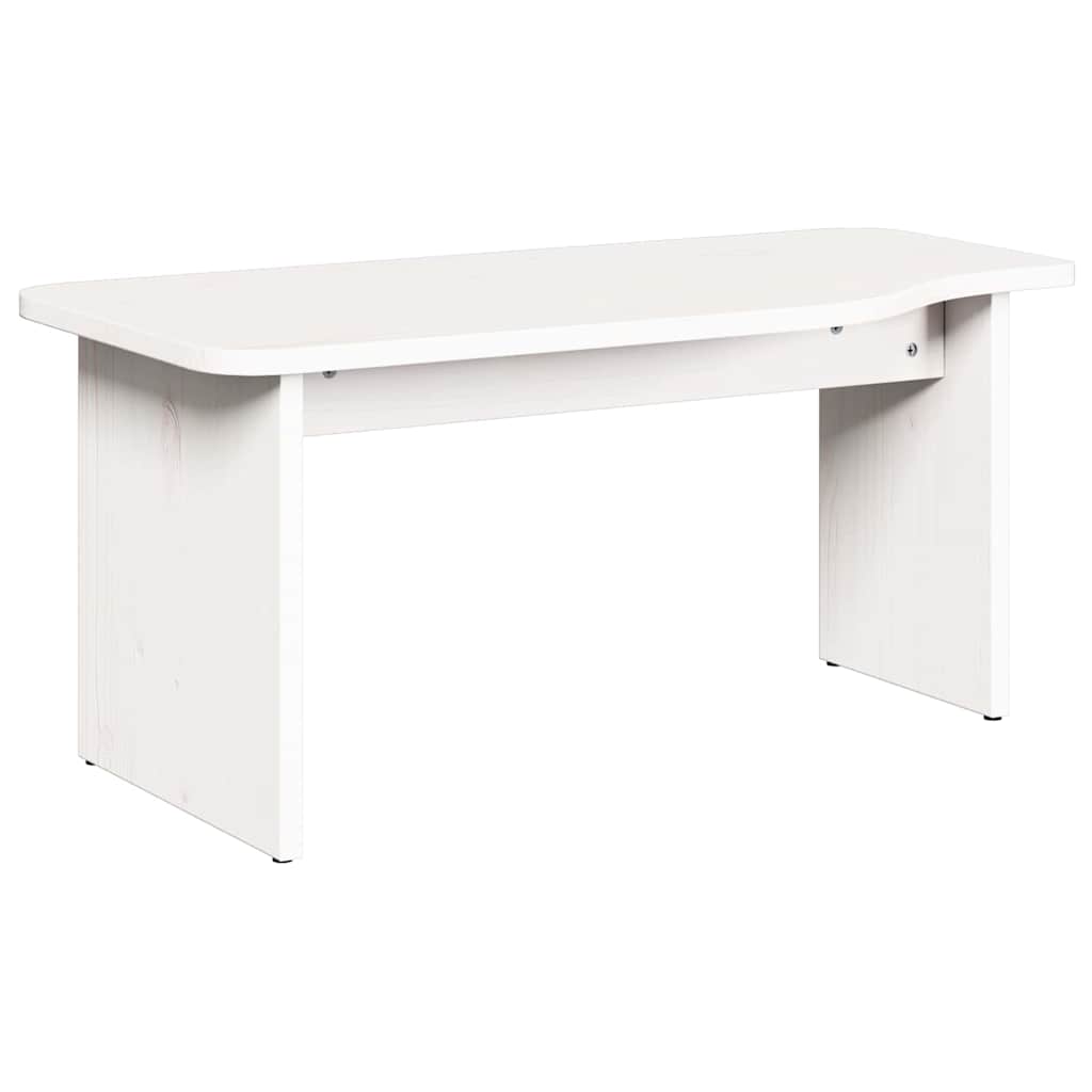 Table basse Blanc 100 x 69 x 35.5 cm Bois massif en pin - XIOS