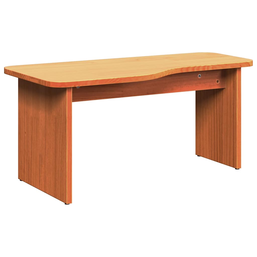 Table basse 2 pcs Brun cire Bois massif en pin - XIOS