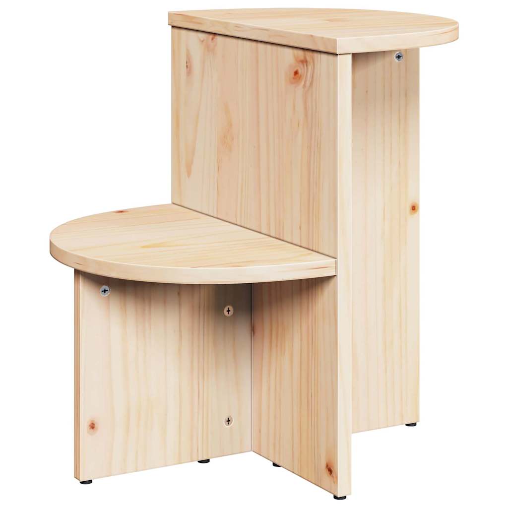 Table d'appoint Naturel 50 x 40 x 50 cm Bois massif en pin - XIOS