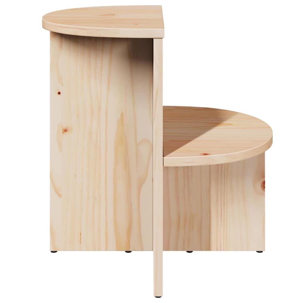 Table d'appoint Naturel 50 x 40 x 50 cm Bois massif en pin - XIOS