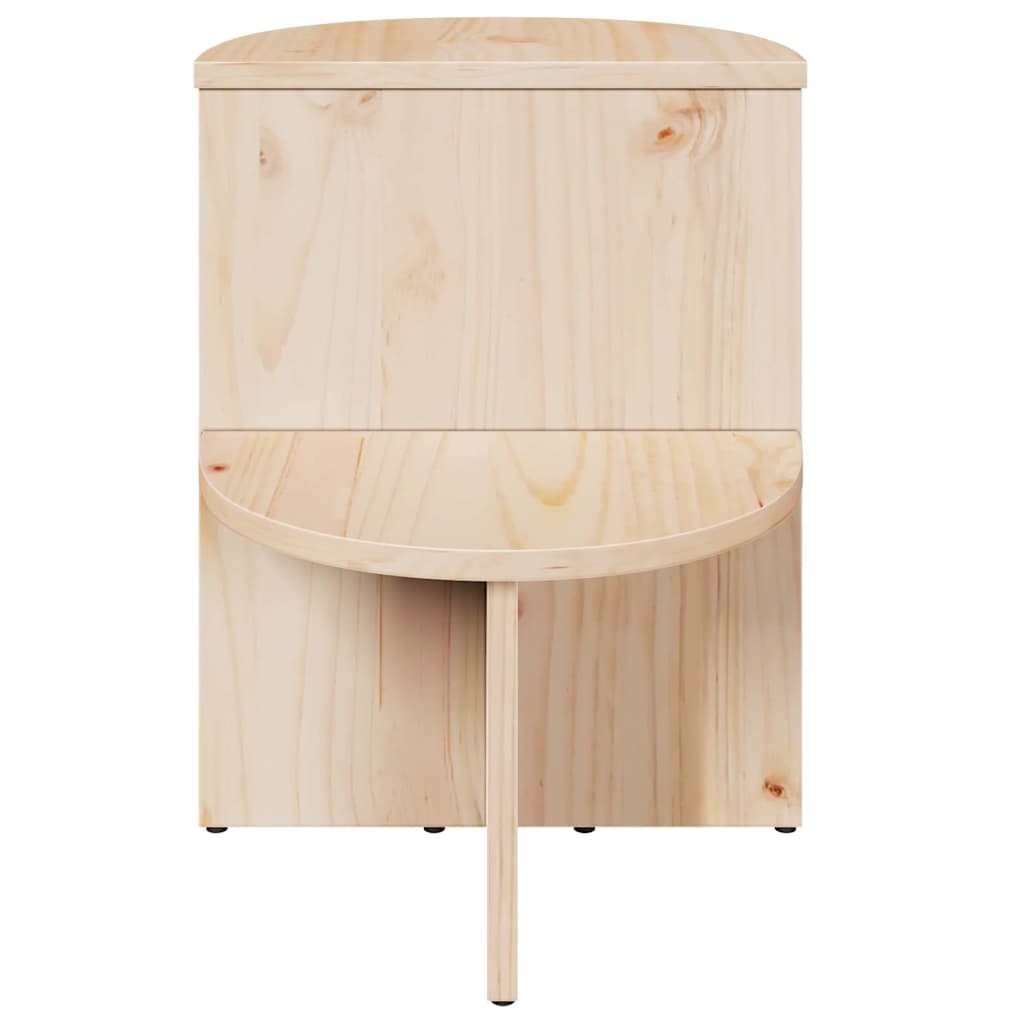 Table d'appoint Naturel 50 x 40 x 50 cm Bois massif en pin - XIOS
