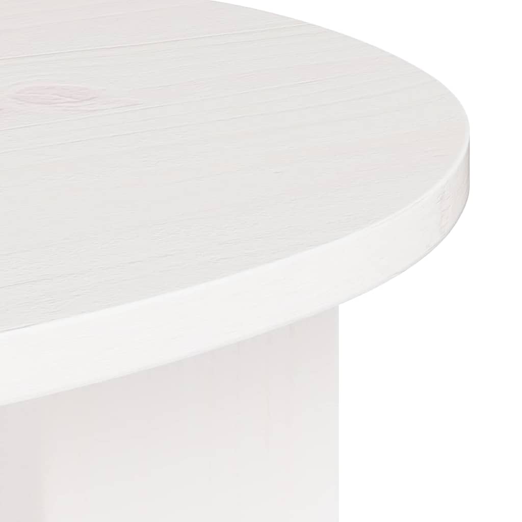 Table d'appoint Blanc 50 x 40 x 50 cm Bois massif en pin - XIOS