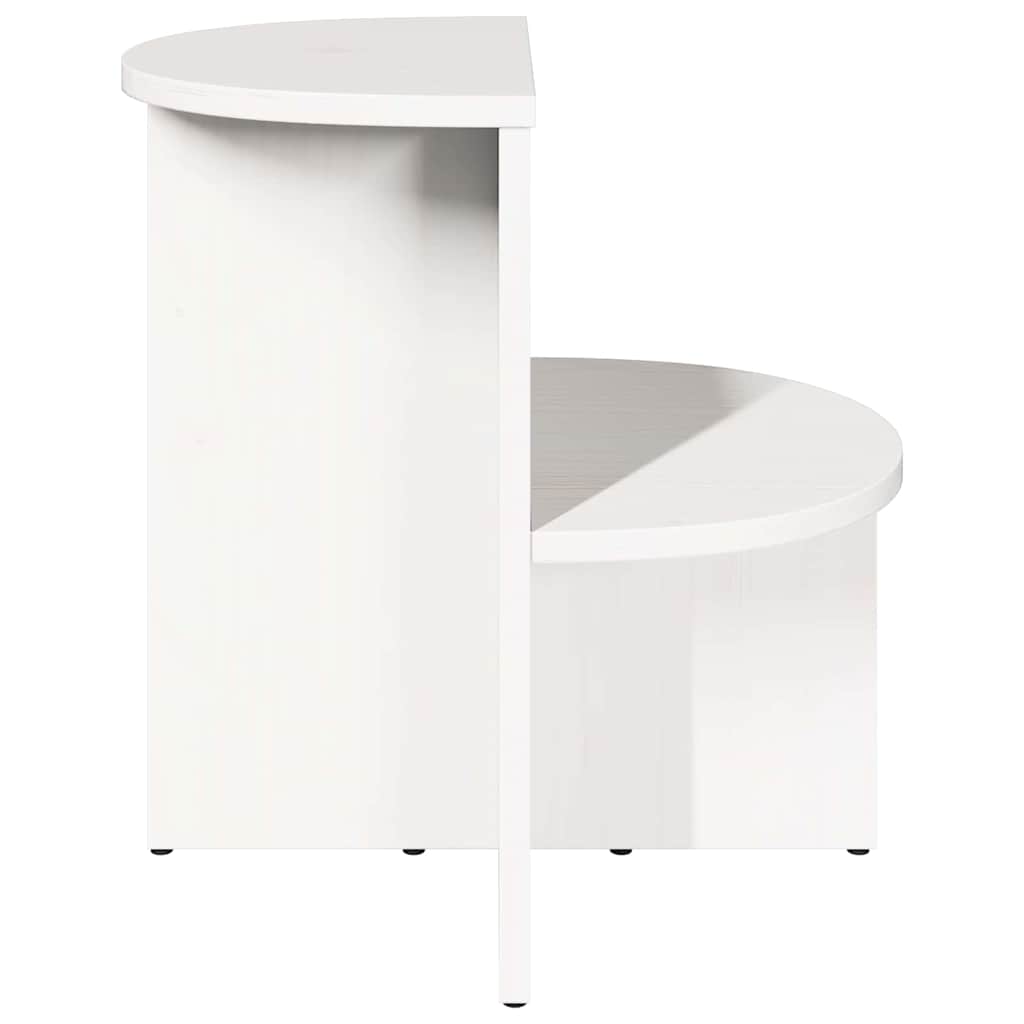 Table basse Blanc 50 x 40 x 50 cm Bois massif en pin - XIOS