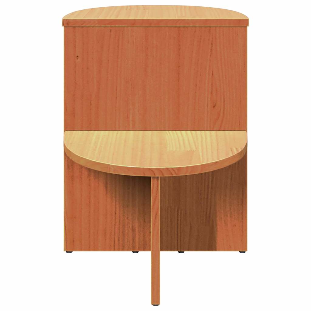 Table d'appoint Marron cire 50 x 40 x 50 cm Bois massif en pin - XIOS