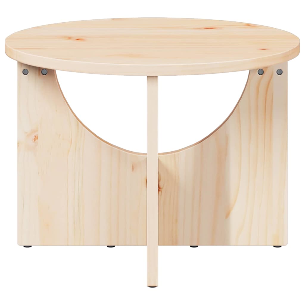 Table basse Naturel 50 x 50 x 35 cm Bois massif en pin - XIOS