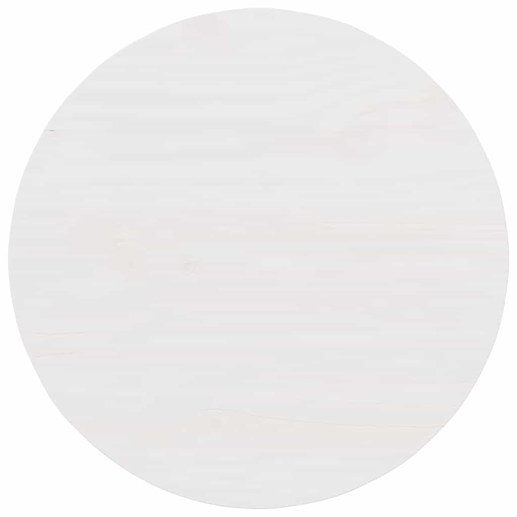 Table basse Blanc 50 x 50 x 35 cm Bois massif en pin - XIOS