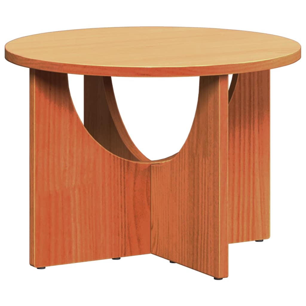 Table basse Marron cire 50 x 50 x 35 cm Bois massif en pin - XIOS
