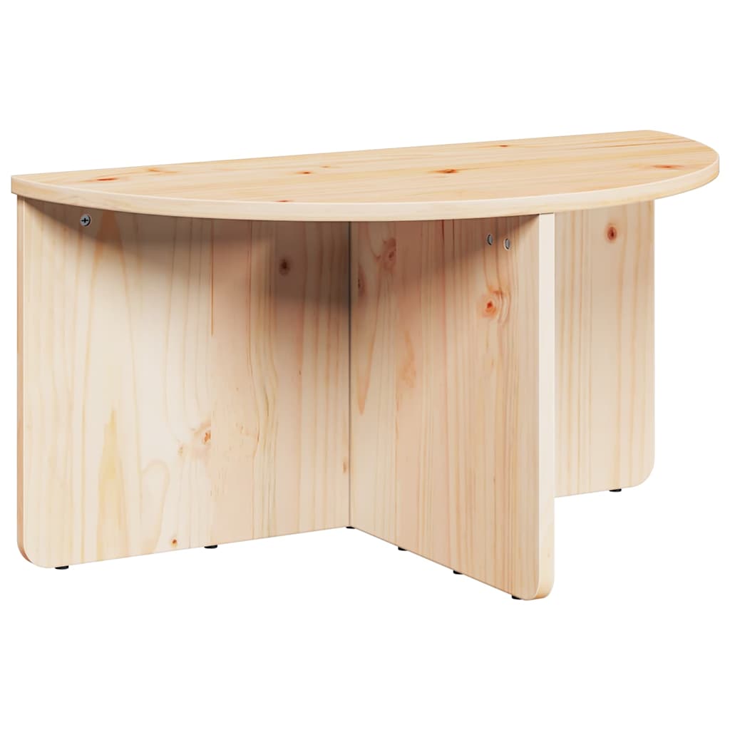 Table basse 2 pcs Naturel 79 x 39,5 x 40 cm Bois massif en pin - XIOS