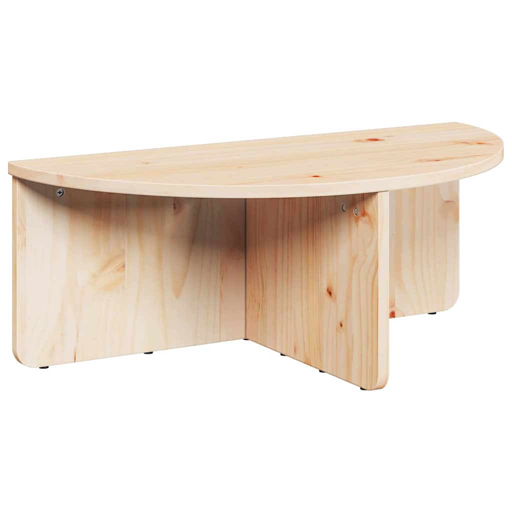 Table basse 2 pcs Naturel 79 x 39,5 x 40 cm Bois massif en pin - XIOS