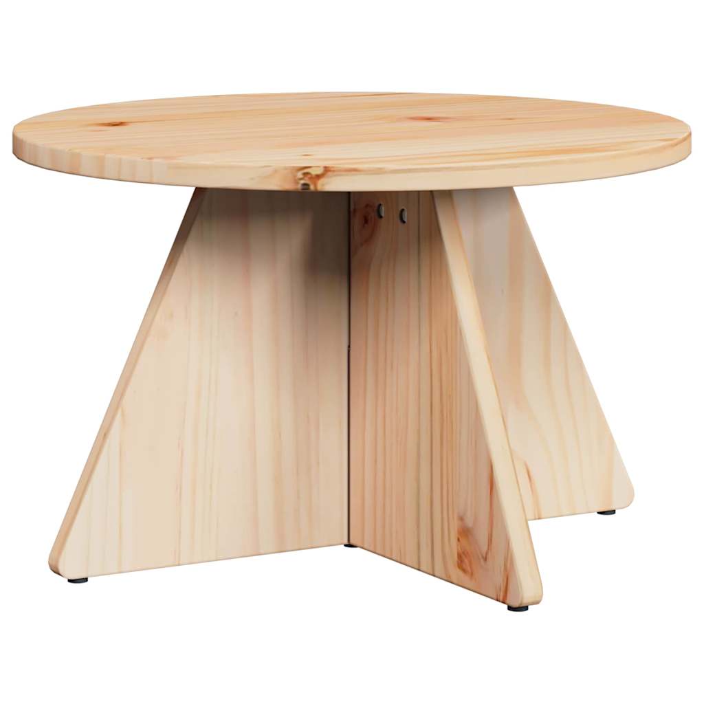 Table basse 3 pcs Naturel 49 x 49 x 30 cm Bois massif en pin - XIOS