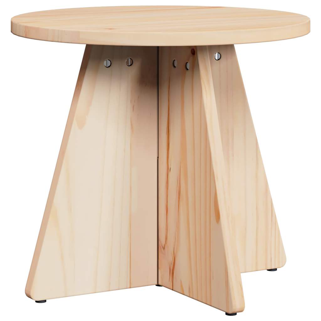 Table basse 3 pcs Naturel 49 x 49 x 30 cm Bois massif en pin - XIOS