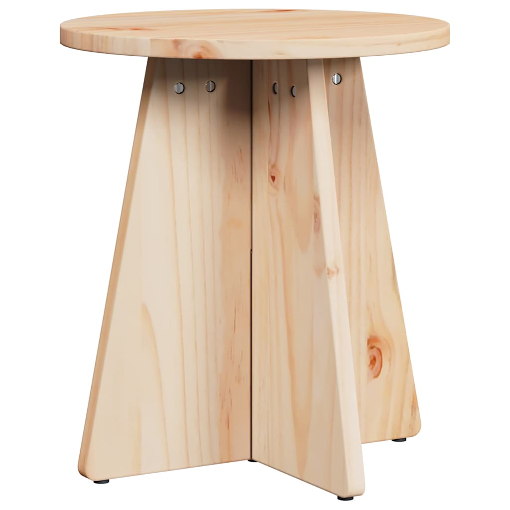 Table basse 3 pcs Naturel 49 x 49 x 30 cm Bois massif en pin - XIOS