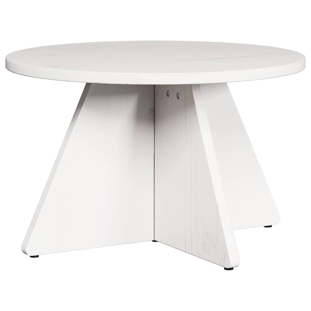 Table basse 3 pcs Blanc 49 x 49 x 30 cm Bois massif en pin - XIOS