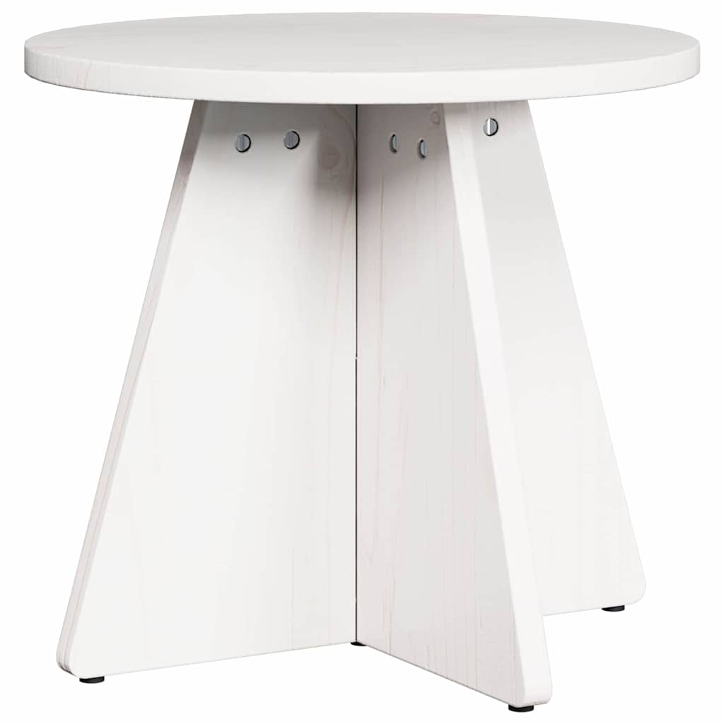 Table basse 3 pcs Blanc 49 x 49 x 30 cm Bois massif en pin - XIOS