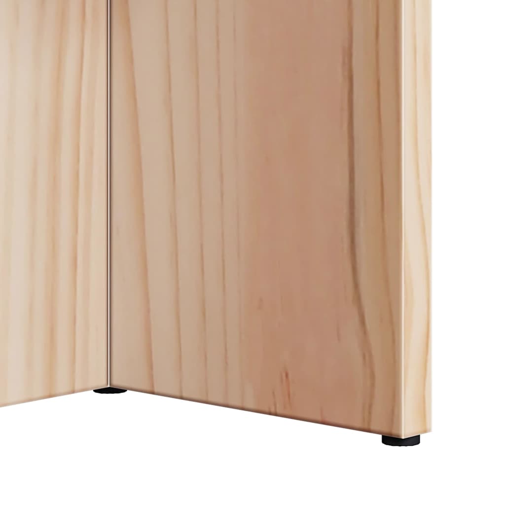 Table basse Naturel 80 x 39,5 x 35 cm Bois de pin massif - XIOS