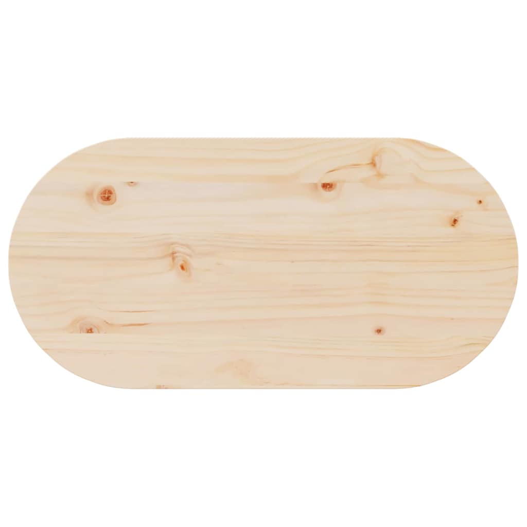 Table basse Naturel 80 x 39,5 x 35 cm Bois de pin massif - XIOS