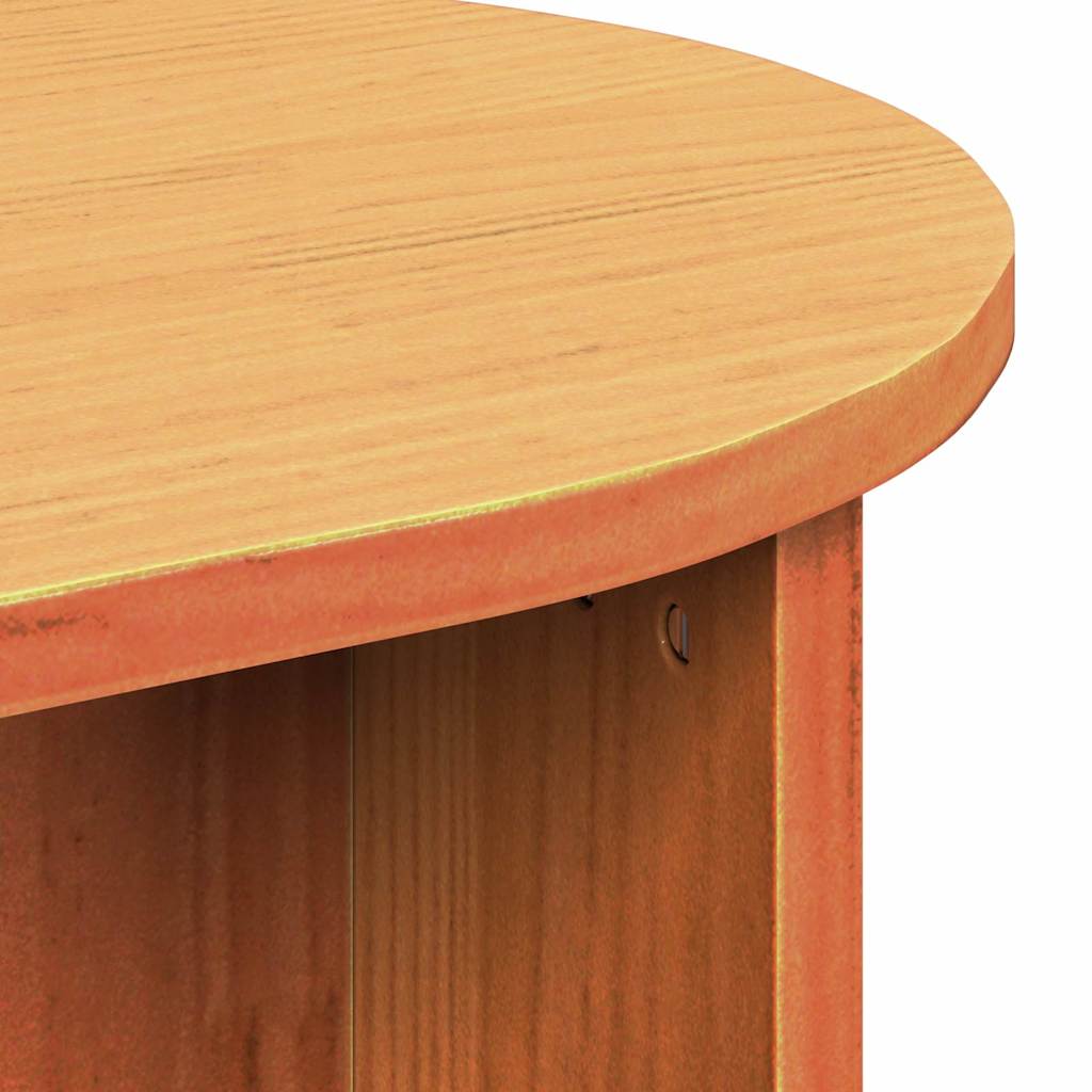 Table basse Brun cire 80 x 39,5 x 35 cm Bois de pin massif - XIOS