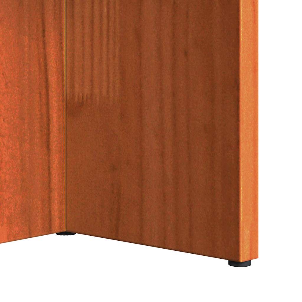 Table basse Brun cire 80 x 39,5 x 35 cm Bois de pin massif - XIOS