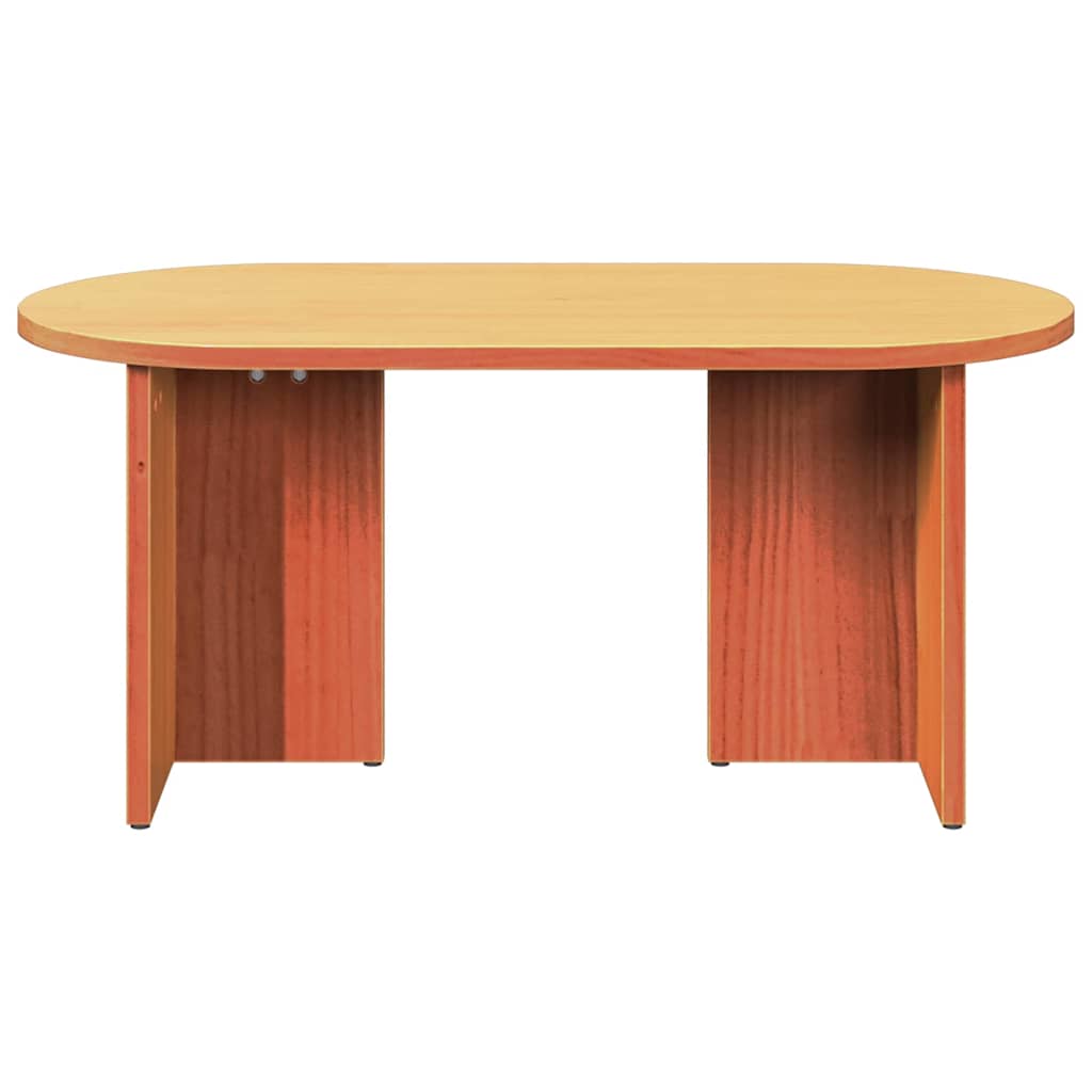 Table basse Brun cire 80 x 39,5 x 35 cm Bois de pin massif - XIOS