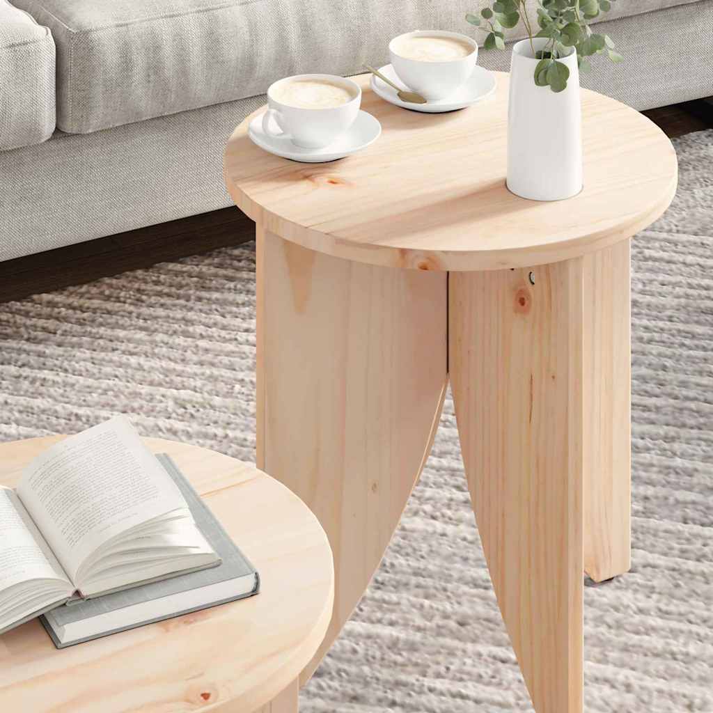 Table basse 2 pcs Naturel 41,5 x 41,5 x 44 cm - XIOS