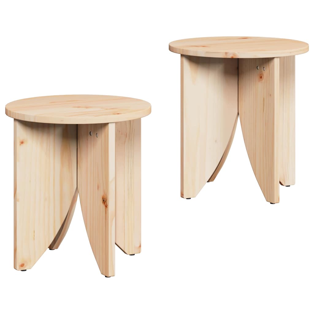 Table basse 2 pcs Naturel 41,5 x 41,5 x 44 cm - XIOS
