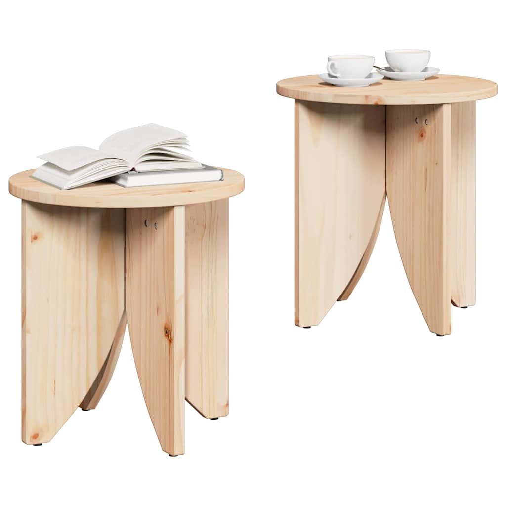 Table basse 2 pcs Naturel 41,5 x 41,5 x 44 cm - XIOS