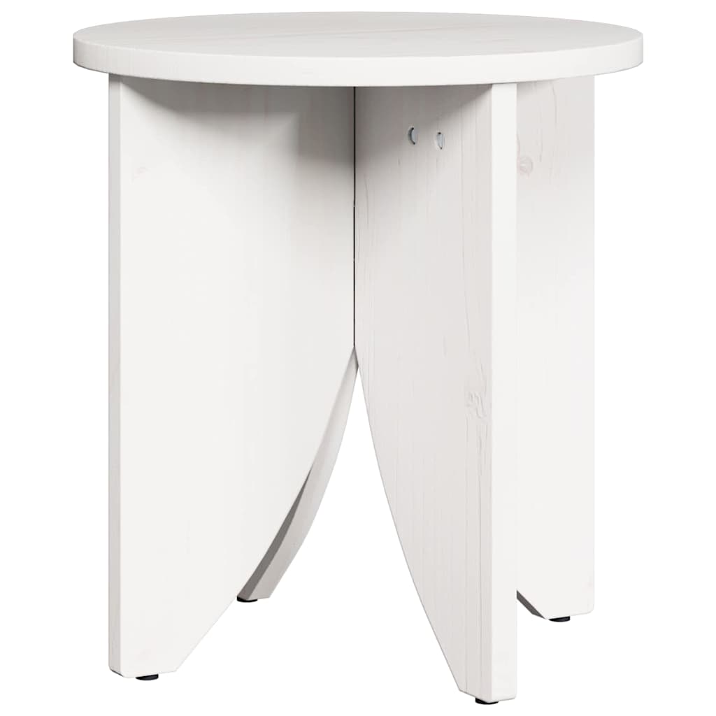 Table basse 2 pcs Blanc 41,5 x 41,5 x 44 cm Bois massif en pin - XIOS