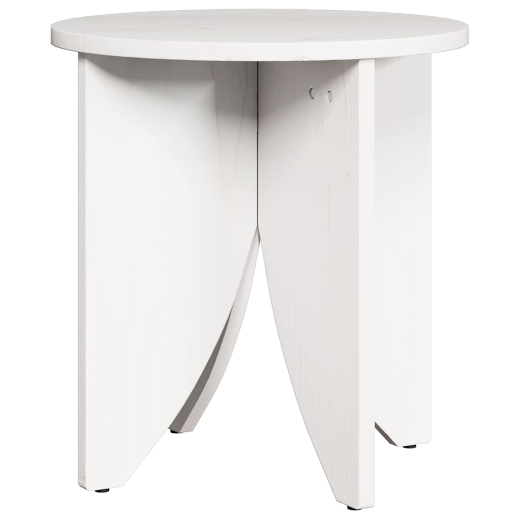 Table basse 2 pcs Blanc 41,5 x 41,5 x 44 cm Bois massif en pin - XIOS