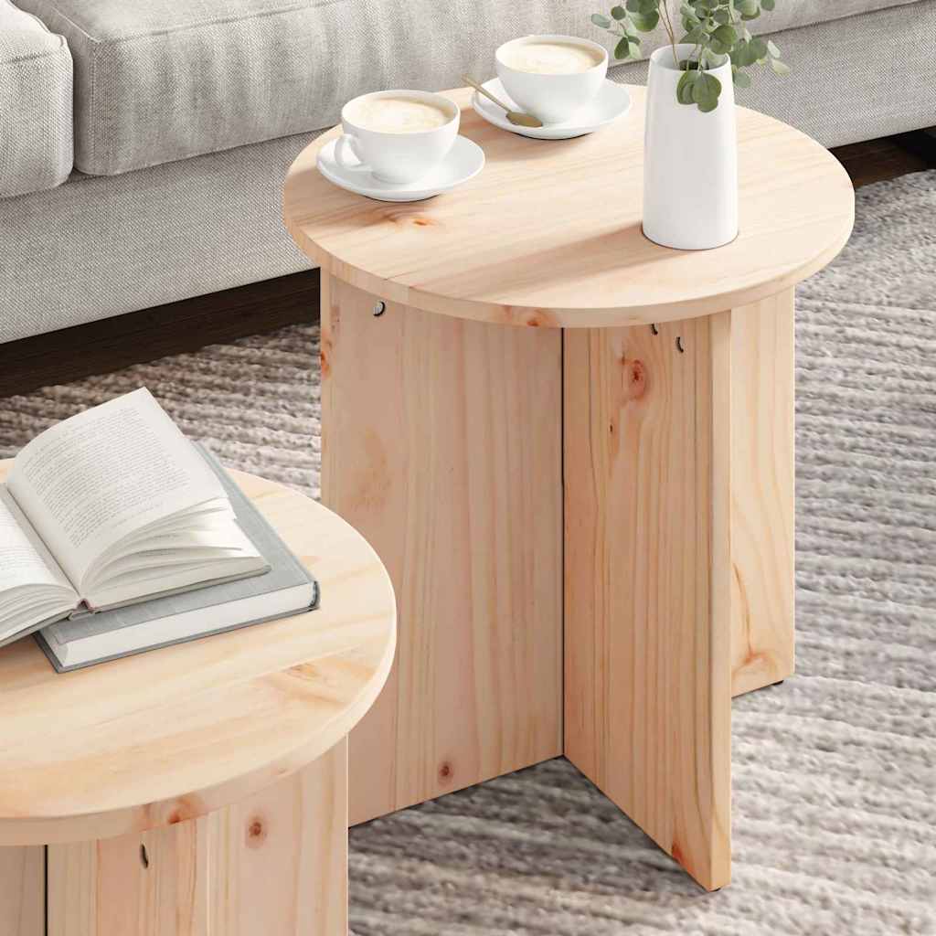 Table basse 2 pcs Naturel 41,5 x 41,5 x 41 cm - XIOS