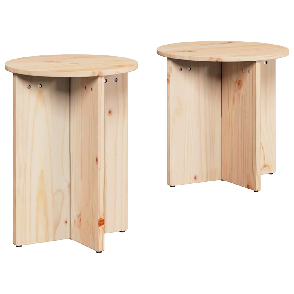 Table basse 2 pcs Naturel 41,5 x 41,5 x 41 cm - XIOS