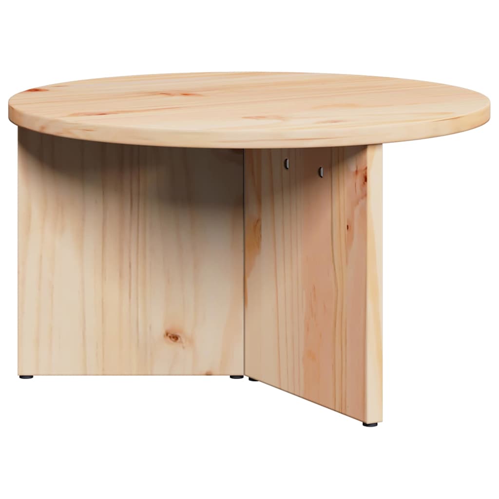 Table basse 2 pcs Naturel 49 x 49 x 28 cm Bois de pin massif - XIOS