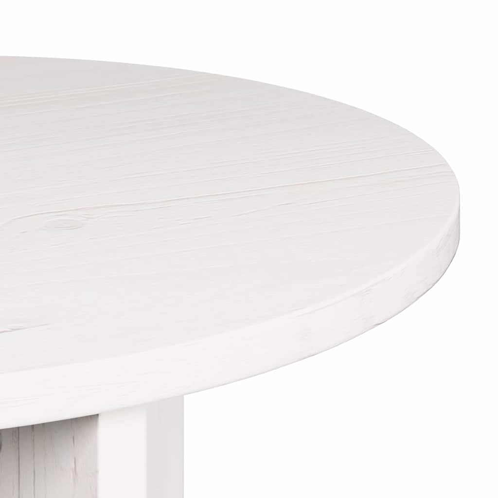Table basse 2 pcs Blanc Bois de pin massif - XIOS