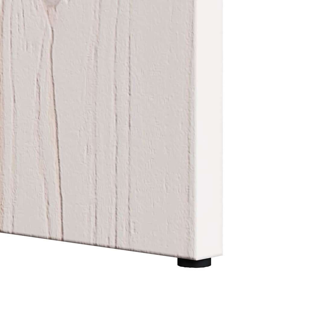 Table basse 2 pcs Blanc Bois de pin massif - XIOS