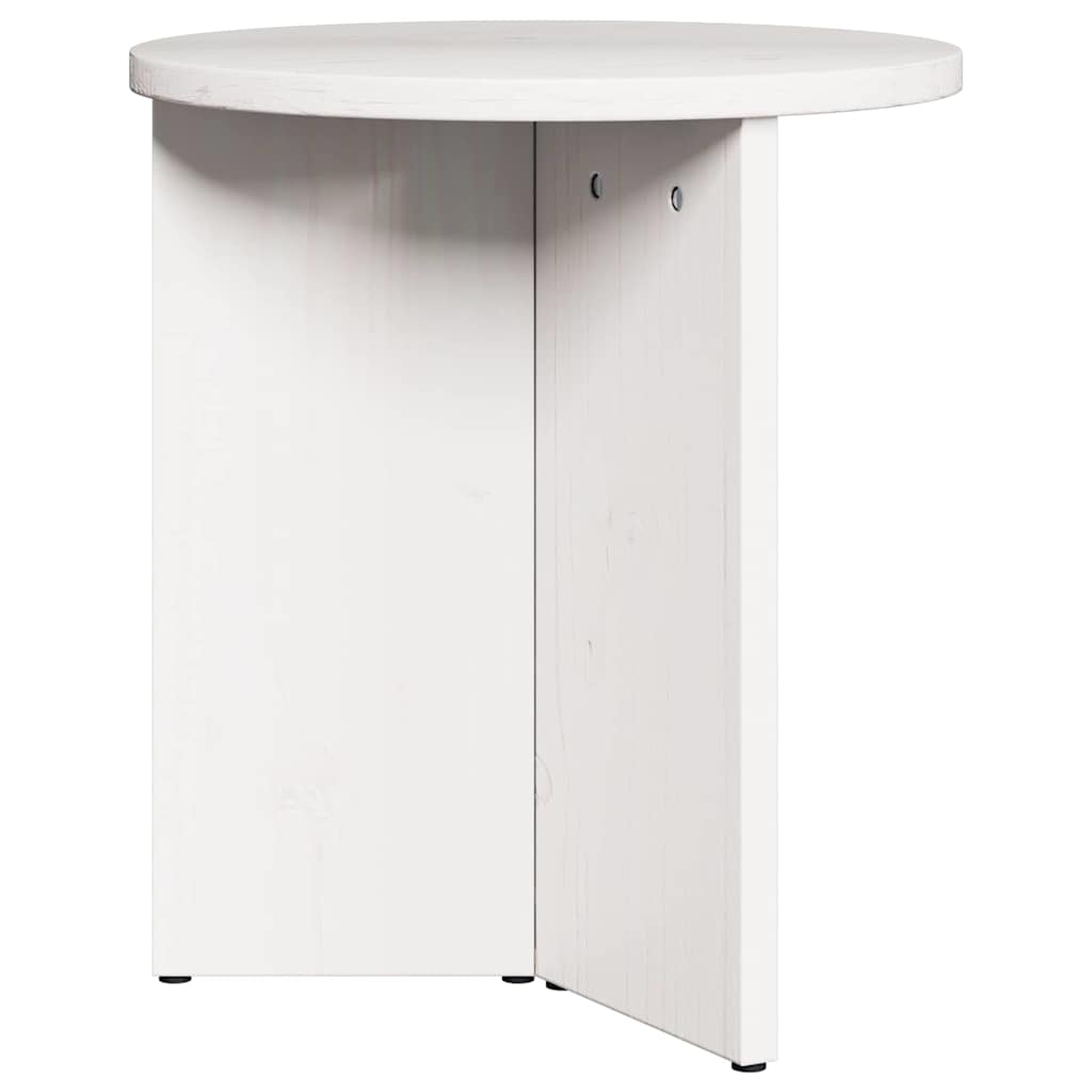 Table basse 2 pcs Blanc 49 x 49 x 28 cm Bois de pin massif - XIOS